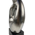 Matte Abstract Sculpture Large Silver